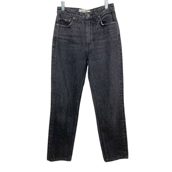 REFORMATION HIGH RISE CIGARETTE IN CHARCOAL GREY CUT LY008 - 25 - Picture 2 of 10